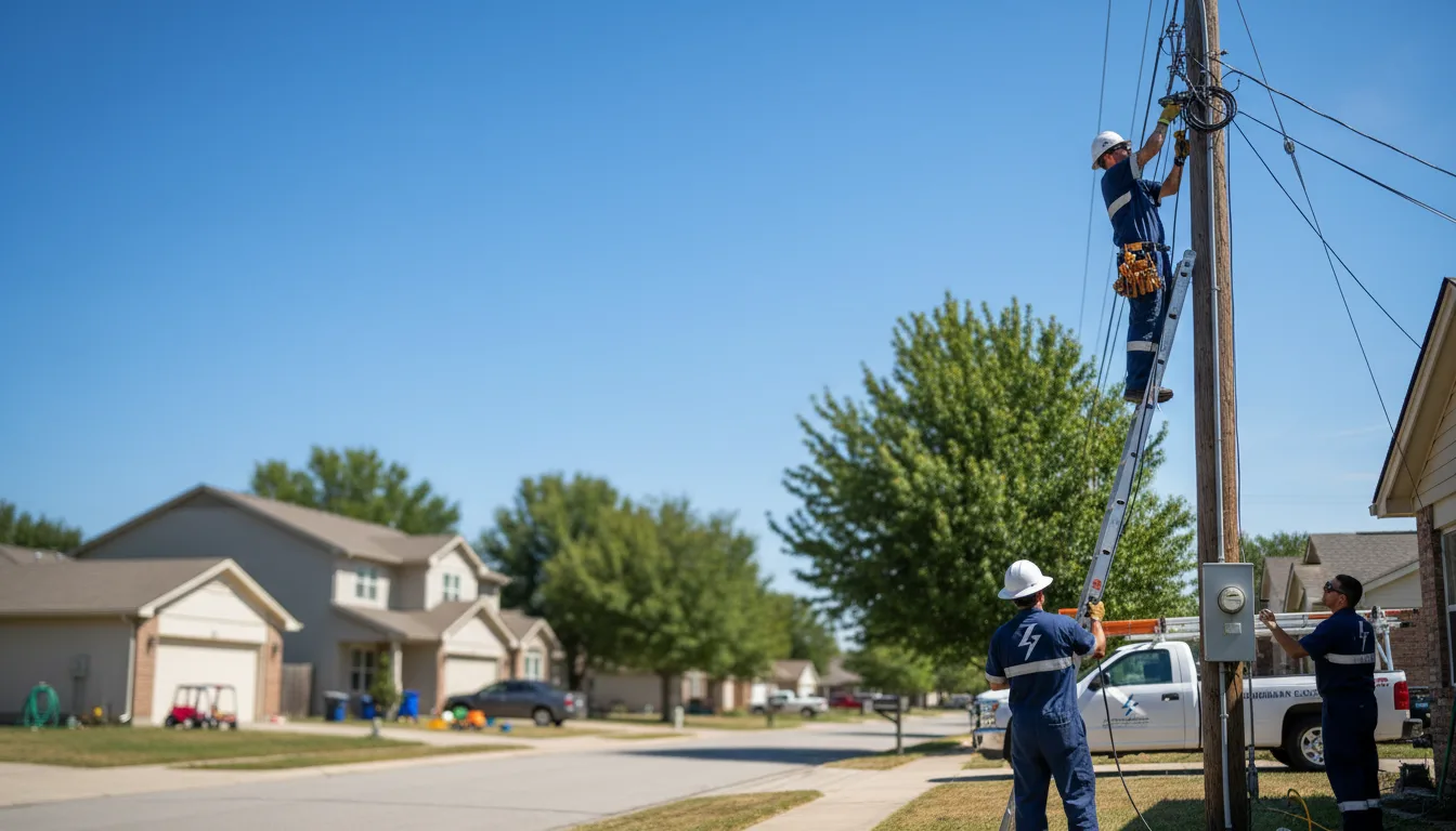 Residential electrician providing installation services in Skiatook, OK